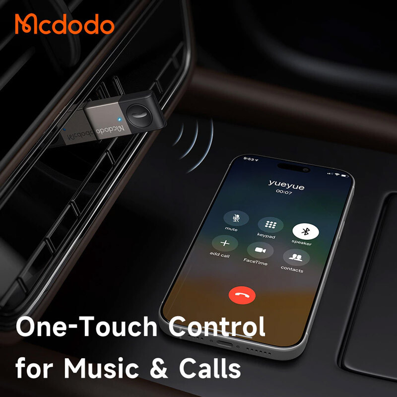 دانگل بلوتوث خودرو مک دودو مدل Mcdodo USB-A Wireless Bluetooth Car Adaptor OT-825