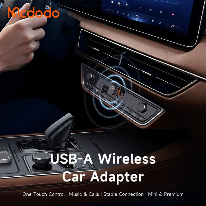 دانگل بلوتوث خودرو مک دودو مدل Mcdodo USB-A Wireless Bluetooth Car Adaptor OT-825