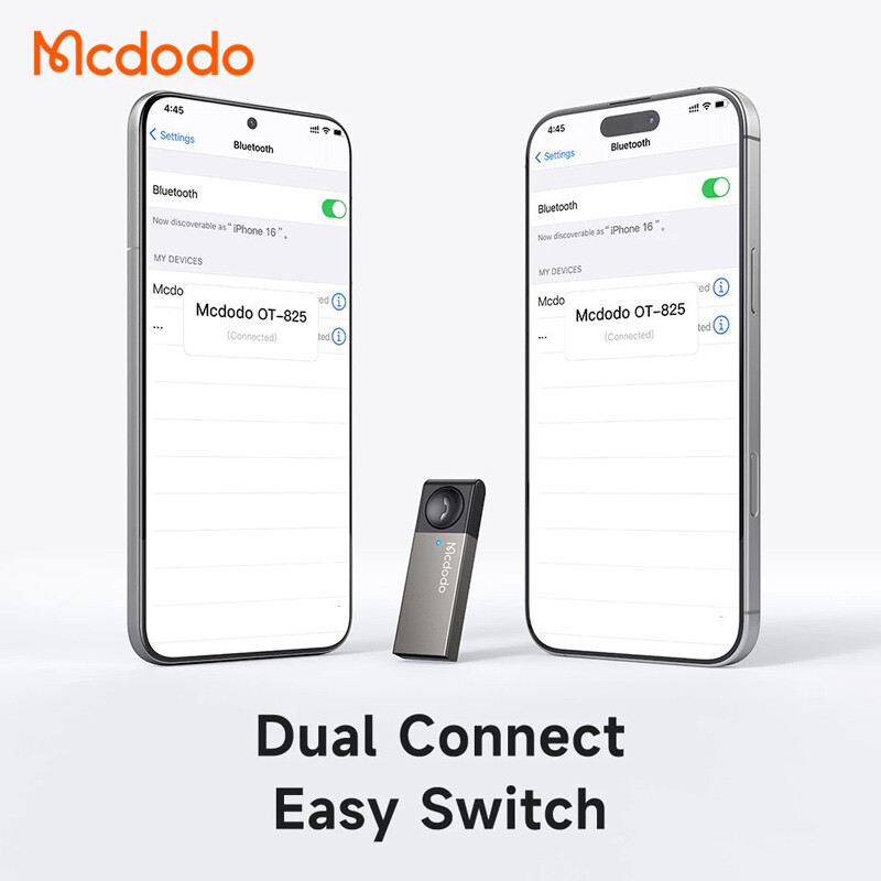 دانگل بلوتوث خودرو مک دودو مدل Mcdodo USB-A Wireless Bluetooth Car Adaptor OT-825