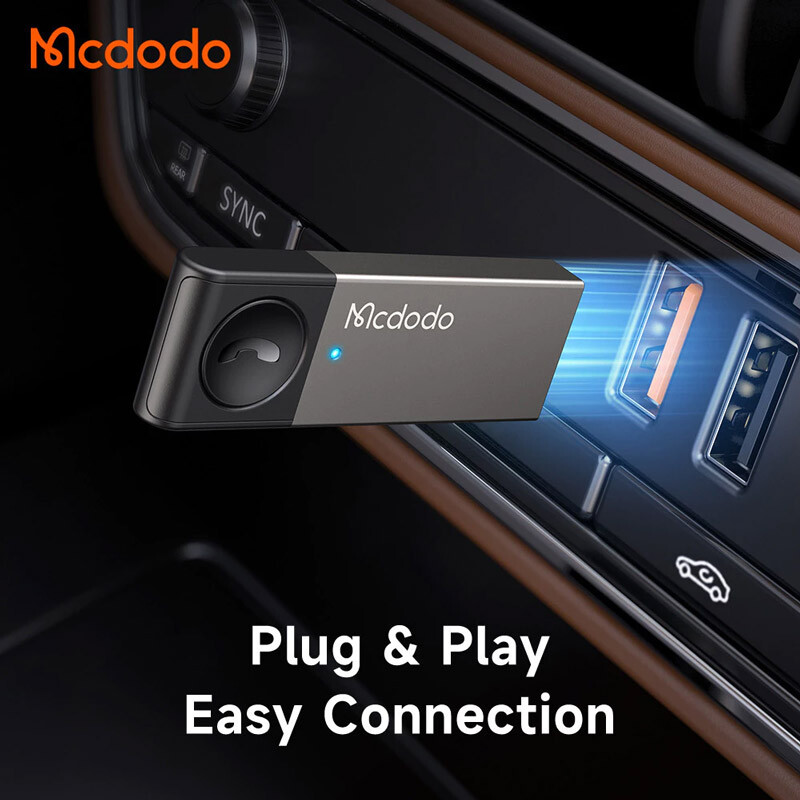 دانگل بلوتوث خودرو مک دودو مدل Mcdodo USB-A Wireless Bluetooth Car Adaptor OT-825