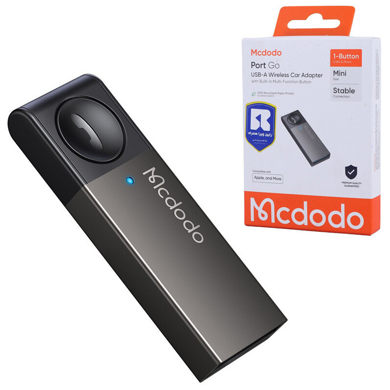 دانگل بلوتوث خودرو مک دودو مدل Mcdodo USB-A Wireless Bluetooth Car Adaptor OT-825