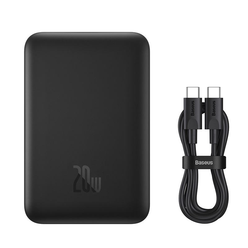 پاور بانک بیسوس ظرفیت 10000 میلی آمپر توان 20 وات مگ سیف Powerbank Baseus Magnetic Mini 10000mAh 20W