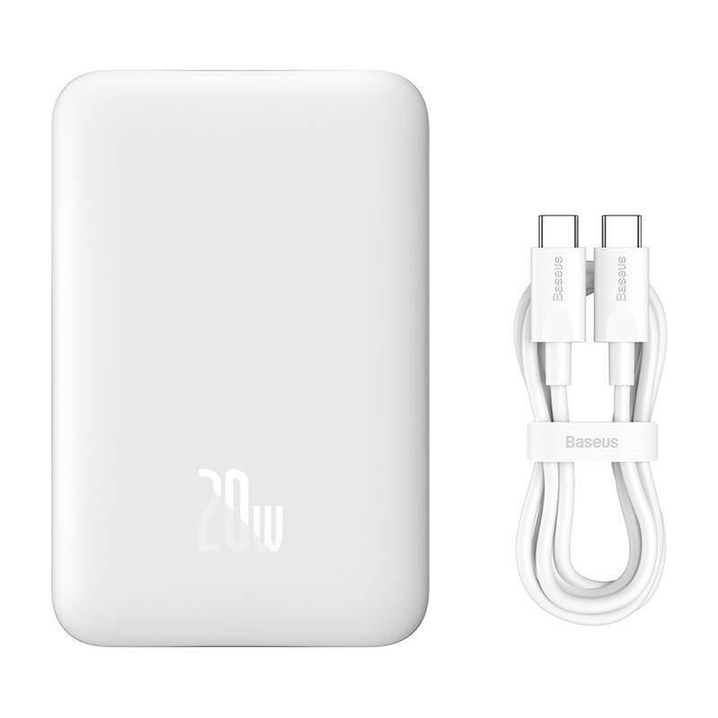 پاور بانک بیسوس ظرفیت 10000 میلی آمپر توان 20 وات مگ سیف Powerbank Baseus Magnetic Mini 10000mAh 20W