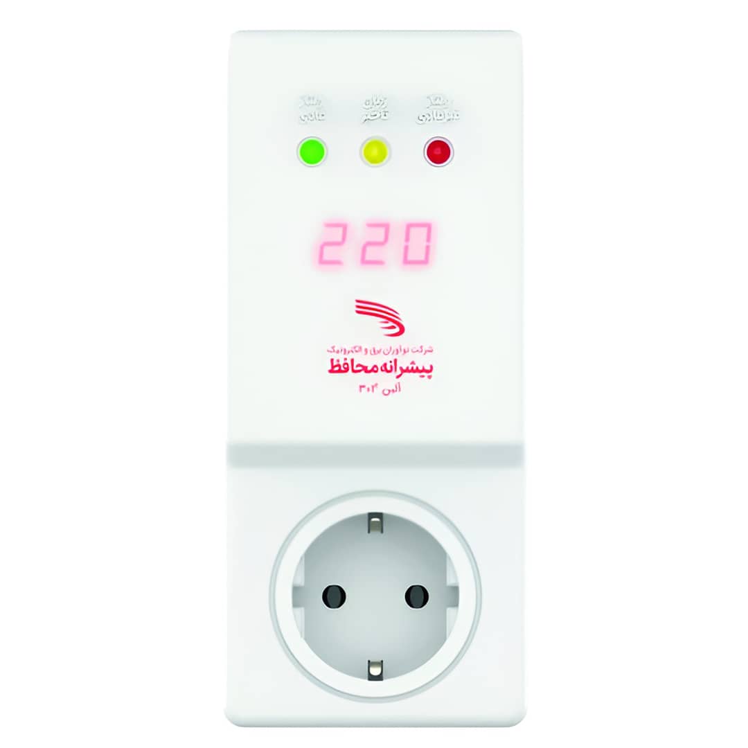 محافظ ولتاژ پیشرانه مدل آلبن 304 مناسب کولر گازی دارای نمایشگر دیجیتال