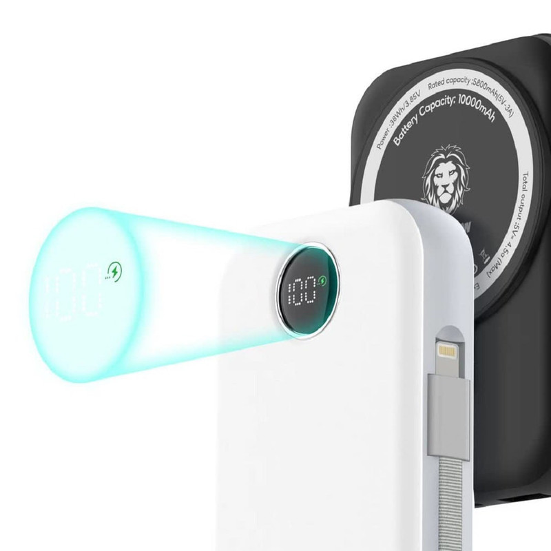 پاور بانک گرین لاین ظرفیت 10000 میلی آمپر مگ سیف Monaco MagSafe Power Bank 10000mAh