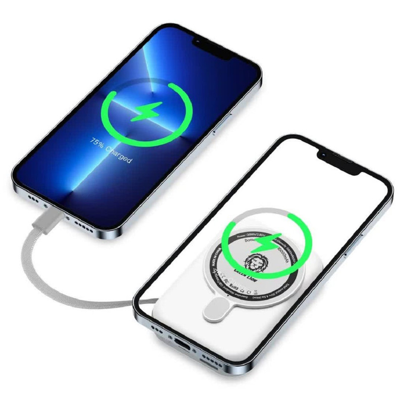 پاور بانک گرین لاین ظرفیت 10000 میلی آمپر مگ سیف Monaco MagSafe Power Bank 10000mAh