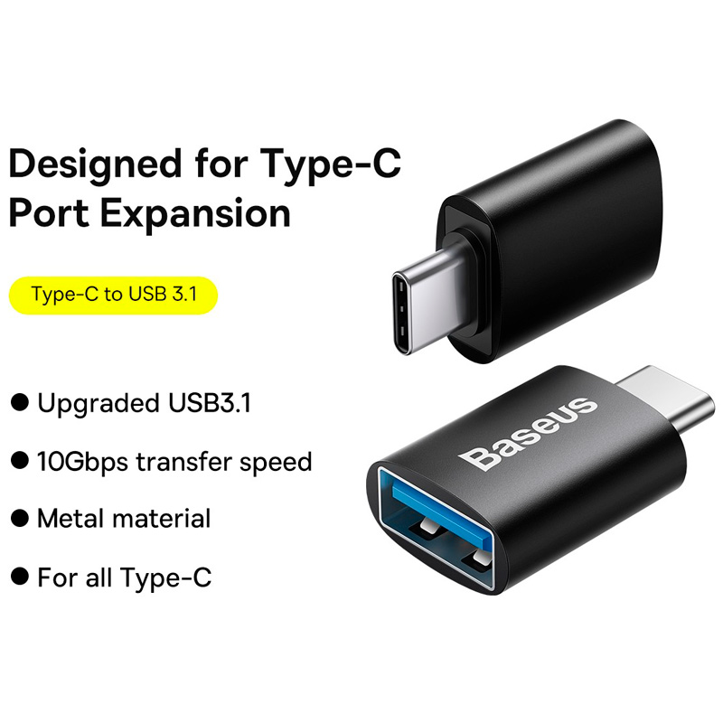 تبدیل OTG Type-C بیسوس Baseus Ingenuity Series ZJJQ000001