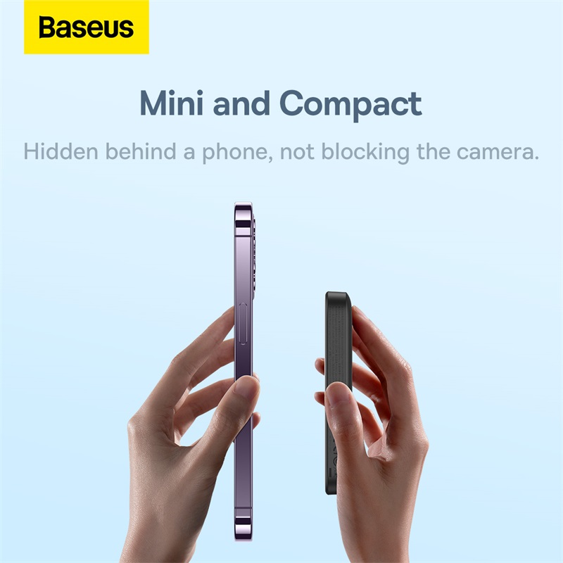 پاور بانک بیسوس ظرفیت 10000 میلی آمپر توان 20 وات مگ سیف Powerbank Baseus Magnetic Mini 10000mAh 20W