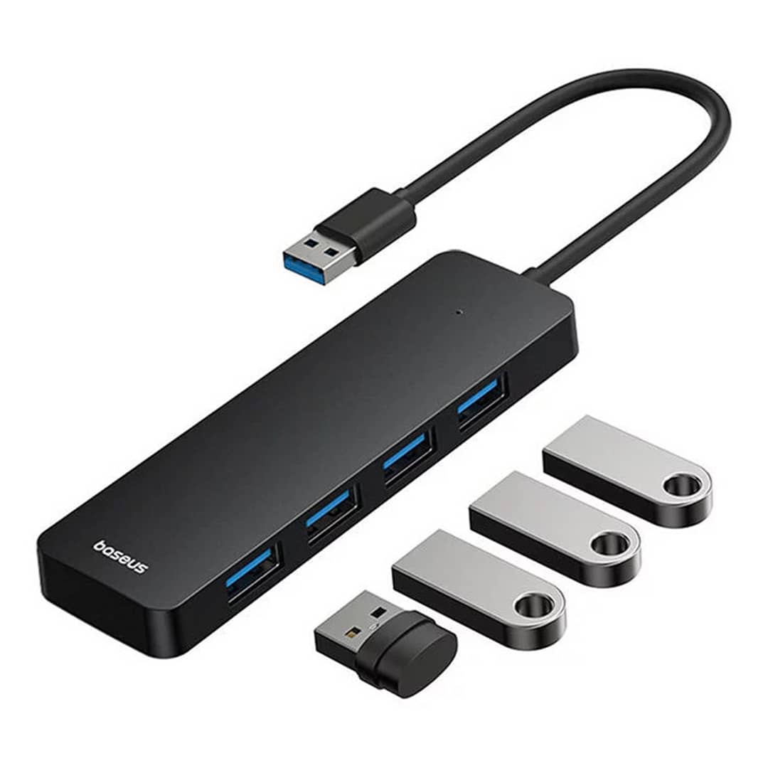 هاب چهار پورت USB بیسوس مدل Baseus UltraJoy Series B0005280B111-00 USB3.0 4Port HUB