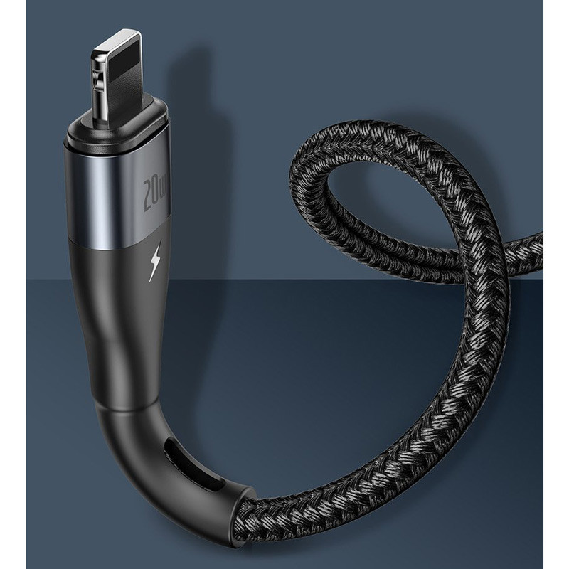 کابل شارژ لایتنینگ مگنتی 2 متری بیسوس مدل Baseus Zinc Magnetic 20W Fast Charging Type-C to Lightning Cable
