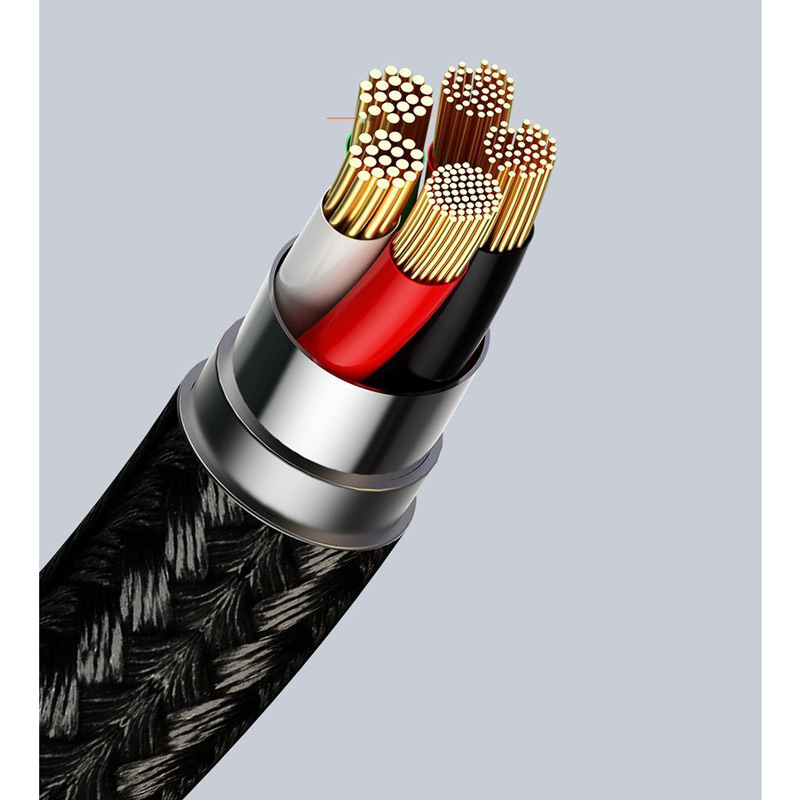 کابل شارژ لایتنینگ مگنتی 2 متری بیسوس مدل Baseus Zinc Magnetic 20W Fast Charging Type-C to Lightning Cable