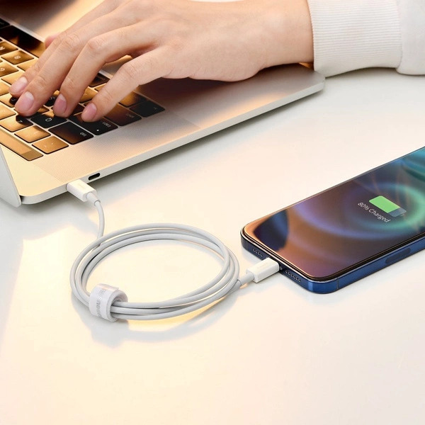 کابل کوتاه شارژ 20 سانتی بیسوس مدل Baseus CATLYS-01 Superior Type-C to Lightning Fast Data Cable 0.25m