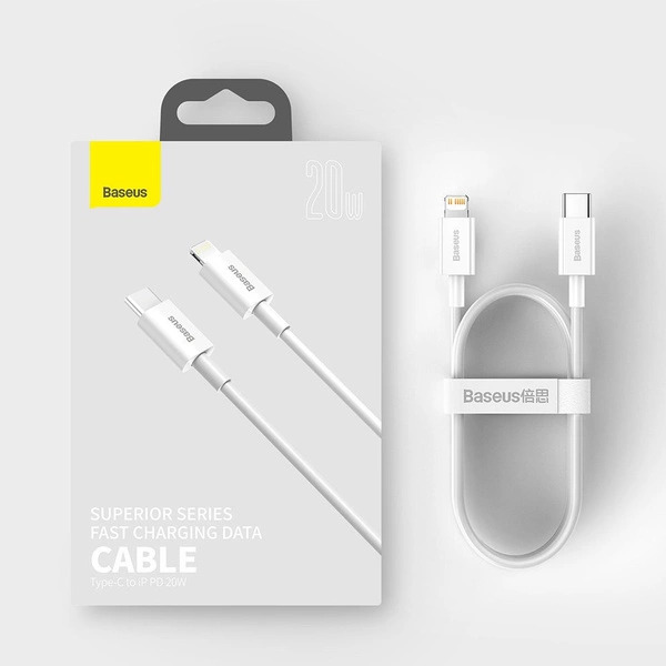 کابل کوتاه شارژ 20 سانتی بیسوس مدل Baseus CATLYS-01 Superior Type-C to Lightning Fast Data Cable 0.25m