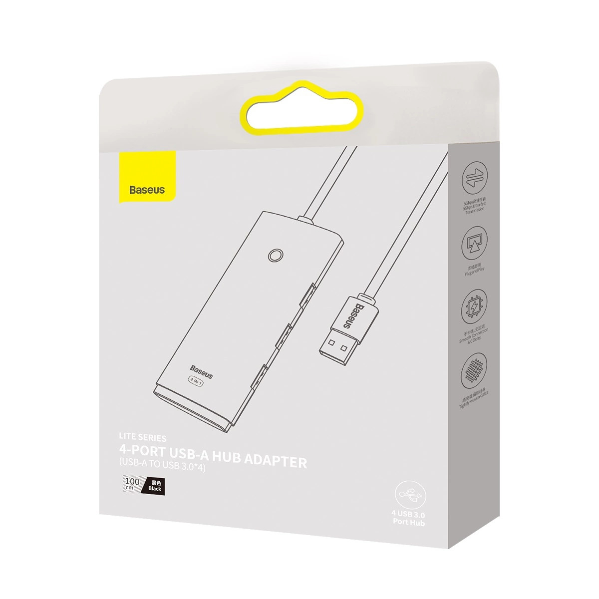 هاب USB بیسوس مدل Baseus Lite Series WKQX03010 USB3.0