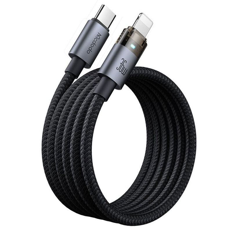 کابل 1.2 متری Type-C به لایتنینگ مک دودو 36 وات مدل Mcdodo CA-694 Type-C To Lightning 3A PD 36W 1.2m Fast Charging Cable