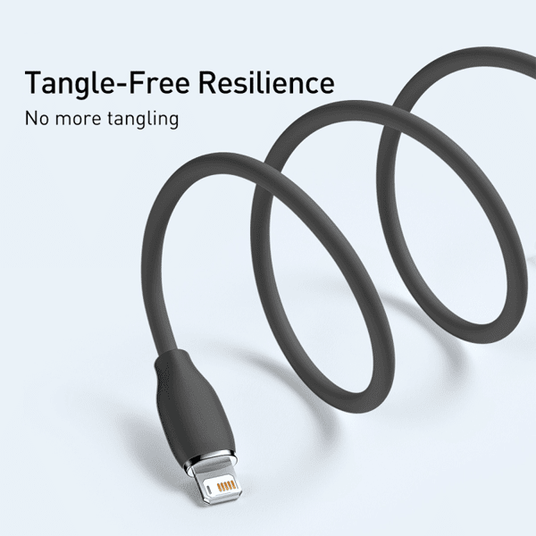 کابل لایتنینگ 1.2 متری سیلیکاژل بیسوس Baseus Jelly Liquid Silica Fast Charging Data Cable USB to iP 2.4A CAGD000001 1.2m