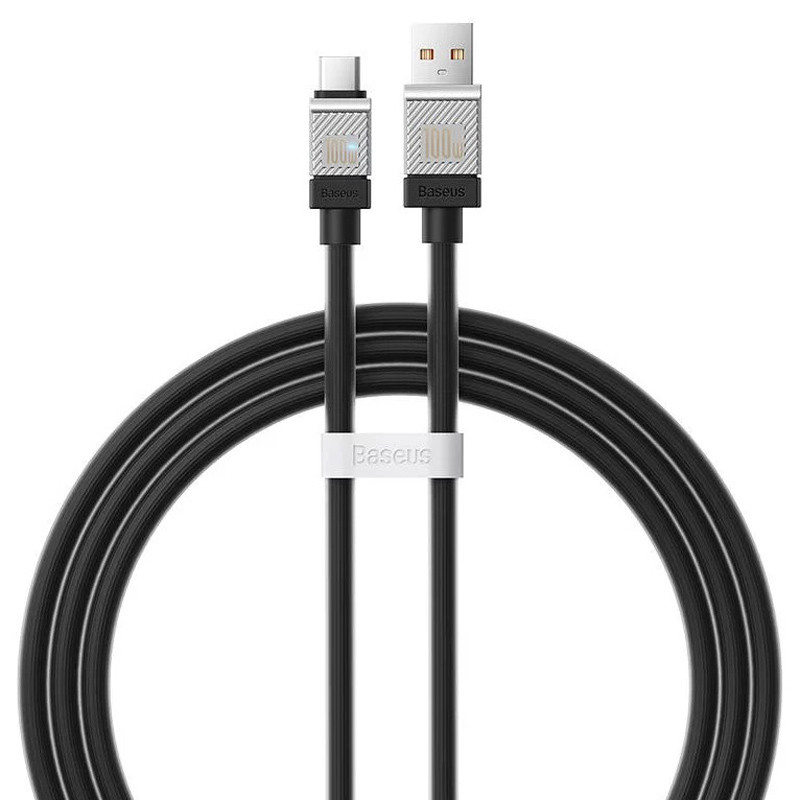 کابل شارژ 1 متری USB به Type-C بیسوس 100 وات مدل Baseus CoolPlay Series CAKW00060 Type-C 100W 1m Type-C Cable