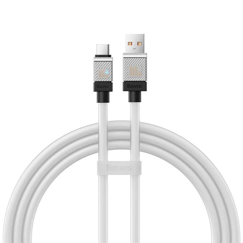 کابل شارژ 1 متری USB به Type-C بیسوس 100 وات مدل Baseus CoolPlay Series CAKW00060 Type-C 100W 1m Type-C Cable