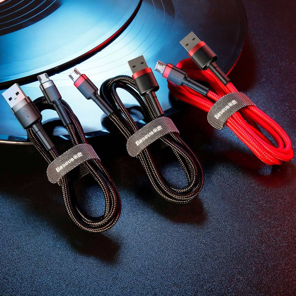 کابل 2 متری میکرو یو اس بی بیسوس Baseus CAMKLF-CG1 Cafule USB to microUSB Data Cable 2m