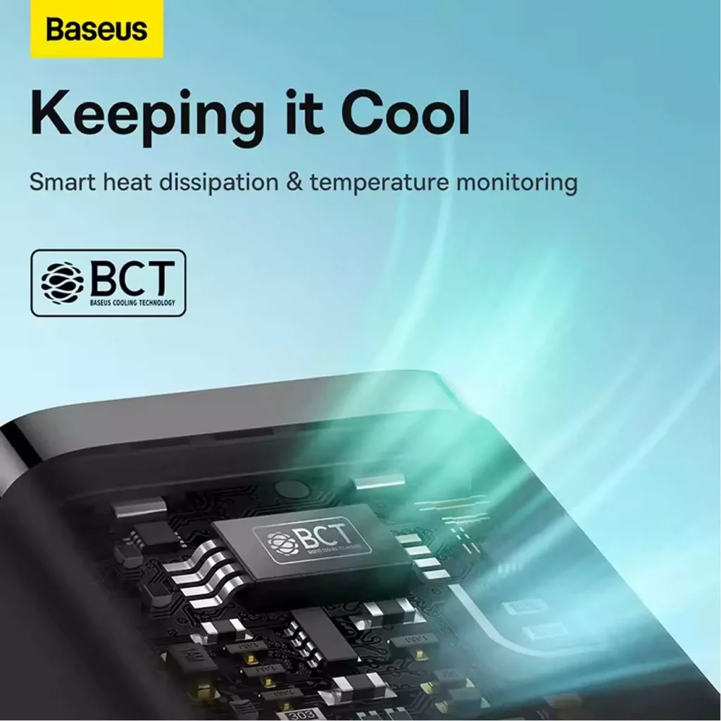 شارژر دیواری بیسوس 30 وات مدل Baseus GaN5 Fast Charger mini 1C 30W EU CCGAN30E5-M BS-CCGN070401