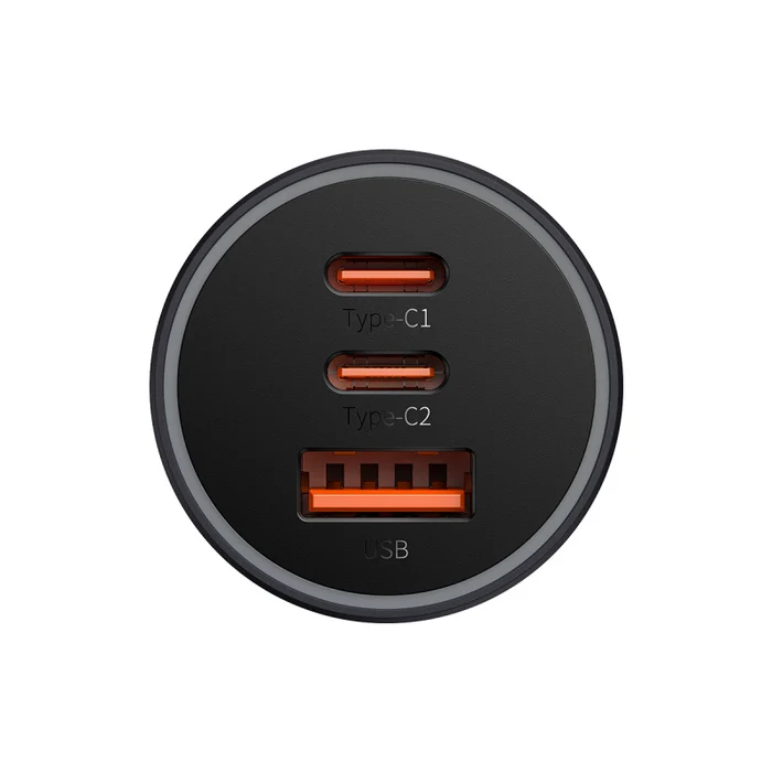 شارژر فندکی 65 وات بیسوس مدل Baseus Golden Contactor Pro Car Charger 65W U+C+C CCJDZ65-UC