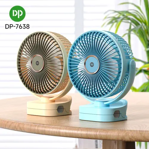 پنکه شارژی رومیزی دی پی مدل DP-7638