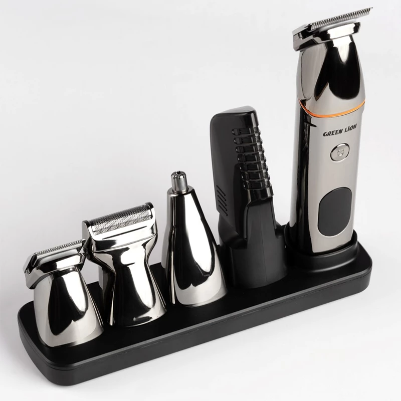 ماشین ریش تراش 5 کاره گرین لاین مدل Green Lion 5 In 1 Multi-Function Hair Clipper Set GN5IN1MHTRMBK