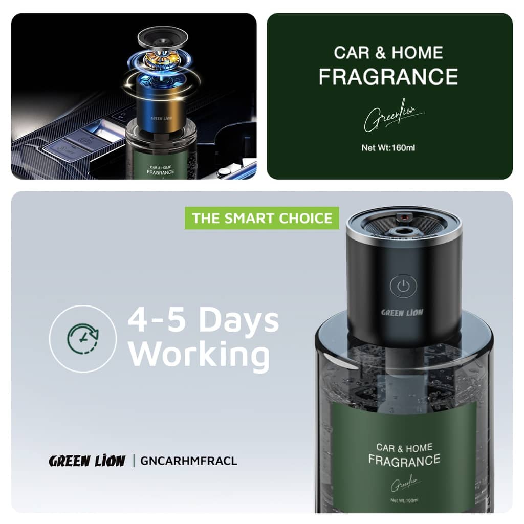 خوشبو کننده هوای گرین لاین مدل Green Lion Car And Home Fragrance GNCARHMFRACL