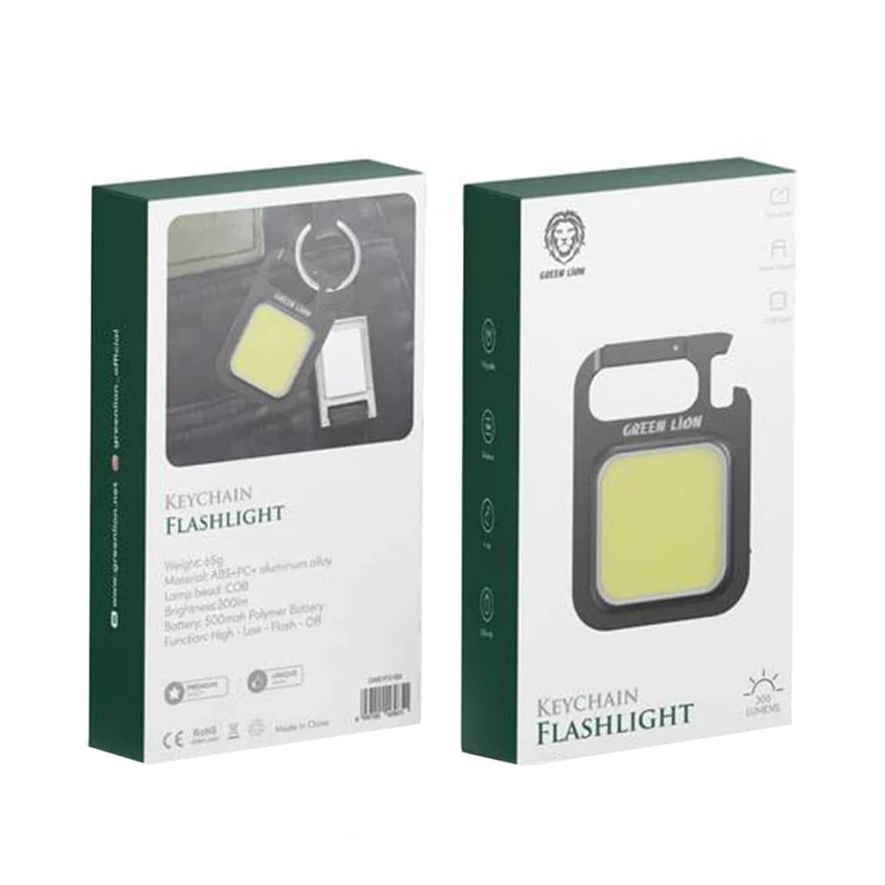 چراغ قوه مدل سرسوئیچی دار گرین لاین Green Lion Keychain Flashlight