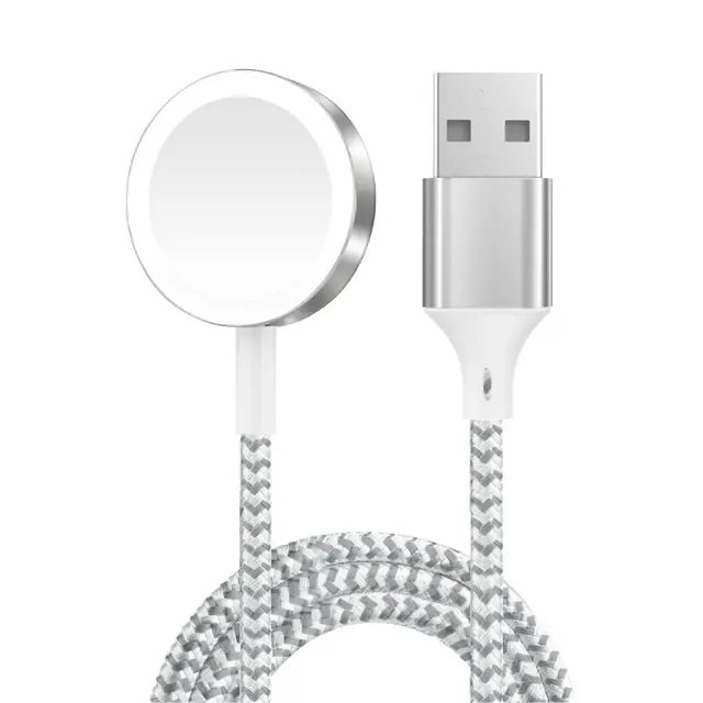 شارژر بی سیم مغناطیسی گرین لاین مناسب اپل واچ Magnetic Braided Charging Cable