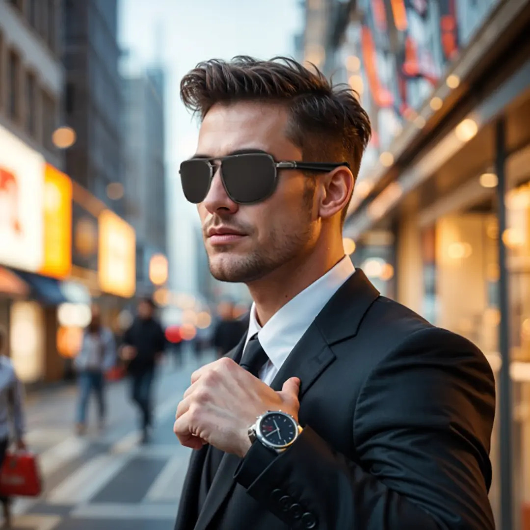 عینک هوشمند میامی گرین لاین مدل Green Lion Miami Smart Glasses GNMIAMISGBK