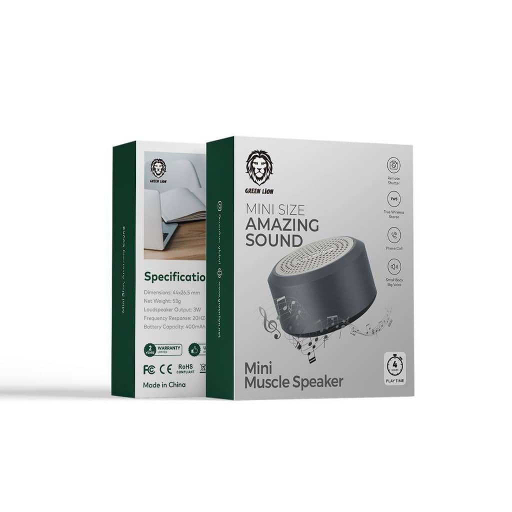 اسپیکر بلوتوث قابل حمل گرین لاین مدل Green Lion Mini Muscle Speaker