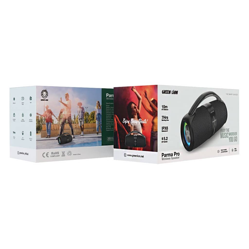 اسپیکر بلوتوثی گرین لاین مدل Green Lion Parma Pro Wireless Speaker GNPAPWSPKRGY