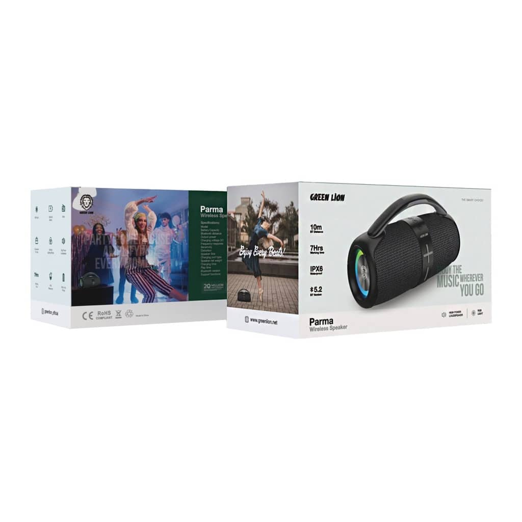 اسپیکر بلوتوثی گرین لاین Parma مدل Green Lion Parma Wireless Speaker GNPARWSPKRGY