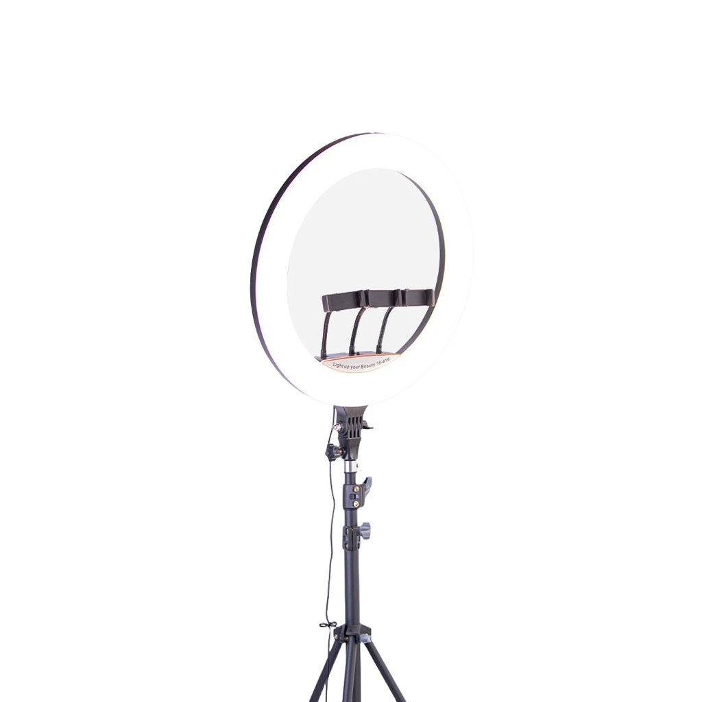 رینگ لایت گرین لاین 14 اینچی به همراه سه پایه مدل Green Lion Button Mode Ringlight 14
