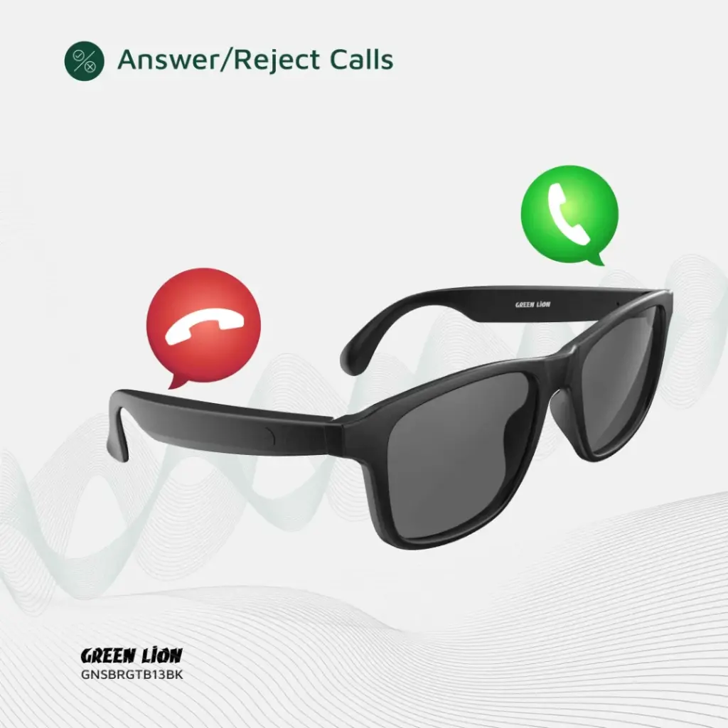 عینک هوشمند سیدنی گرین لاین مدل Green Lion Sydney Smart Glasses GNSDNGLSBK