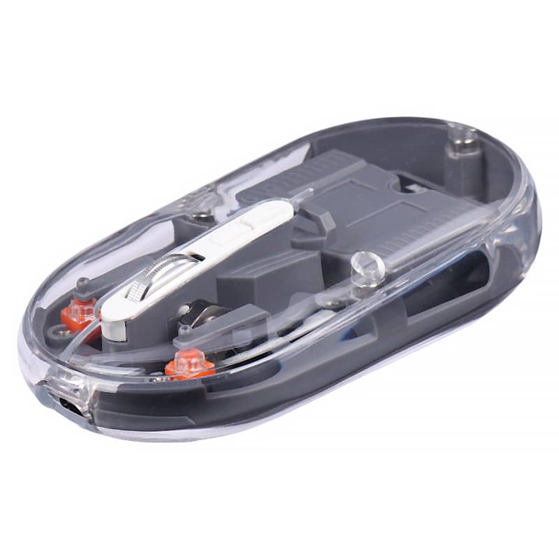 موس بیسیم شفاف گرین لاین مدل Green Lion Transparent Mouse Lite GNTRMSELITEGY