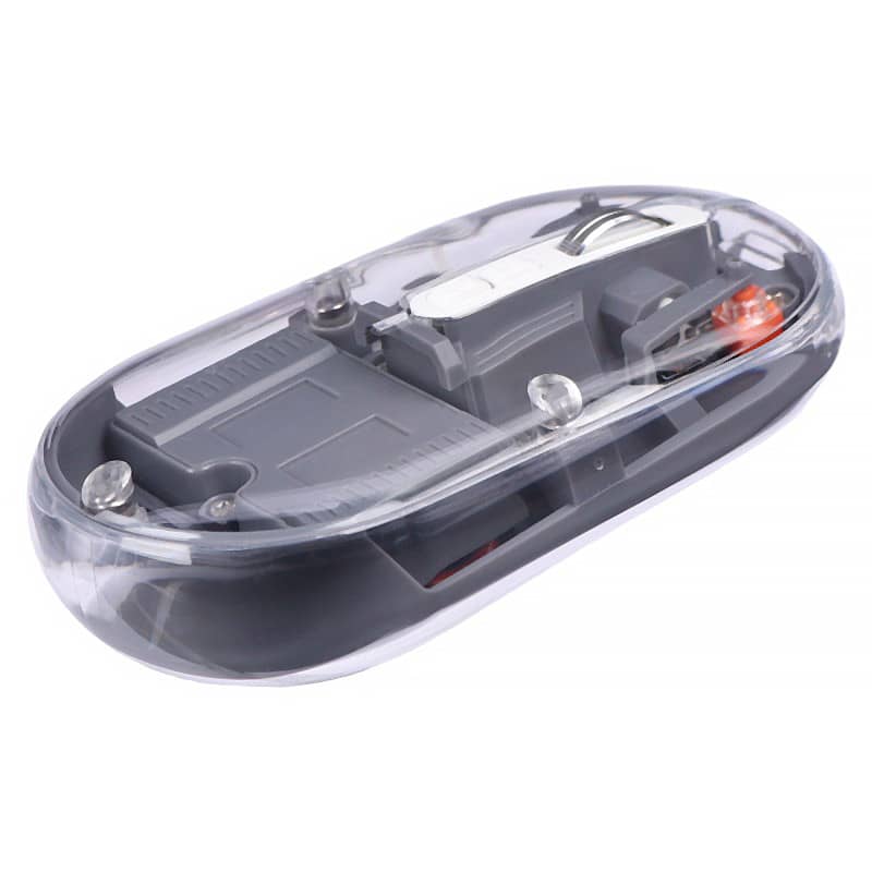 موس بیسیم شفاف گرین لاین مدل Green Lion Transparent Mouse Lite GNTRMSELITEGY
