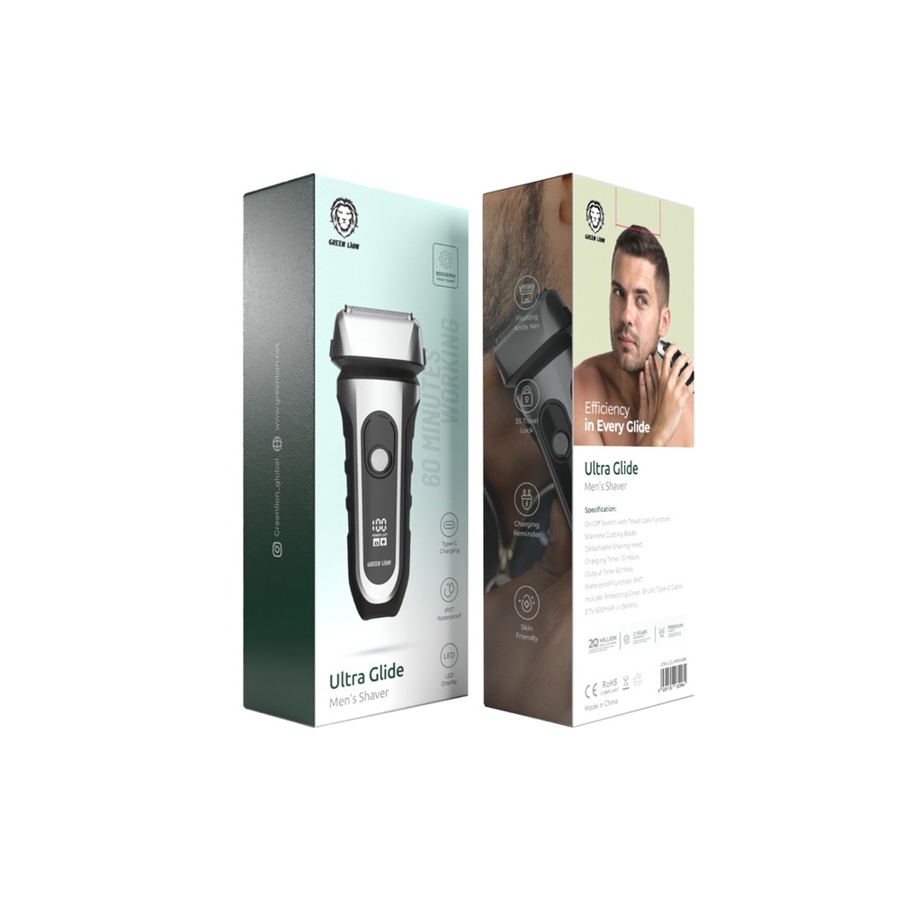 ماشین اصلاح صورت گرین لاین مدل Green Lion Ultra Glide Men's Shaver GNULGLIMSHVBK