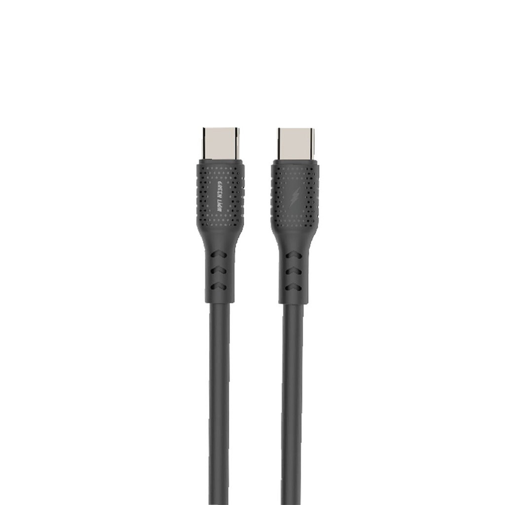 کابل Type-c گرین لاین 1 متری مدل Green Lion TC-TC 50W data cable1m PVC GNUSBCTCCBK