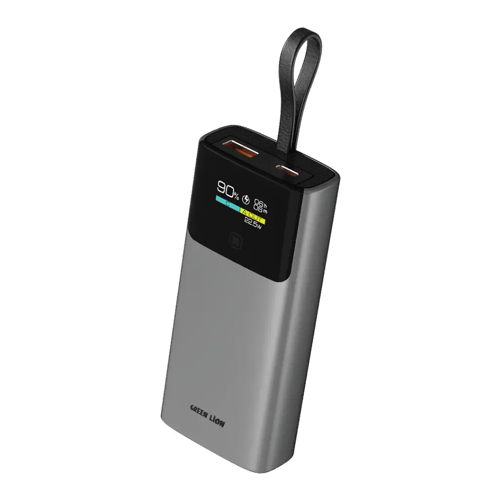 پاوربانک 20 وات 10000 میلیآمپر گرین لاین مدل Green Lion Voltix 10000mAh Power Bank PD20W GNVLTX10KGY