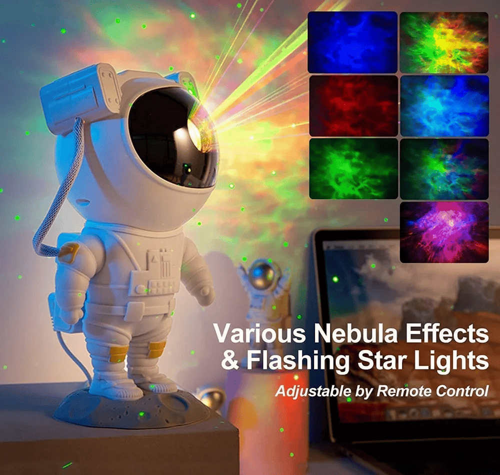 پرژکتور کهکشانی طرح فضا نورد مدل Astronaut Galaxy Projector