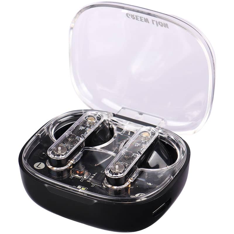 هندزفری بلوتوثی گرین لاین مدل Green lion Transparent Pro TWS