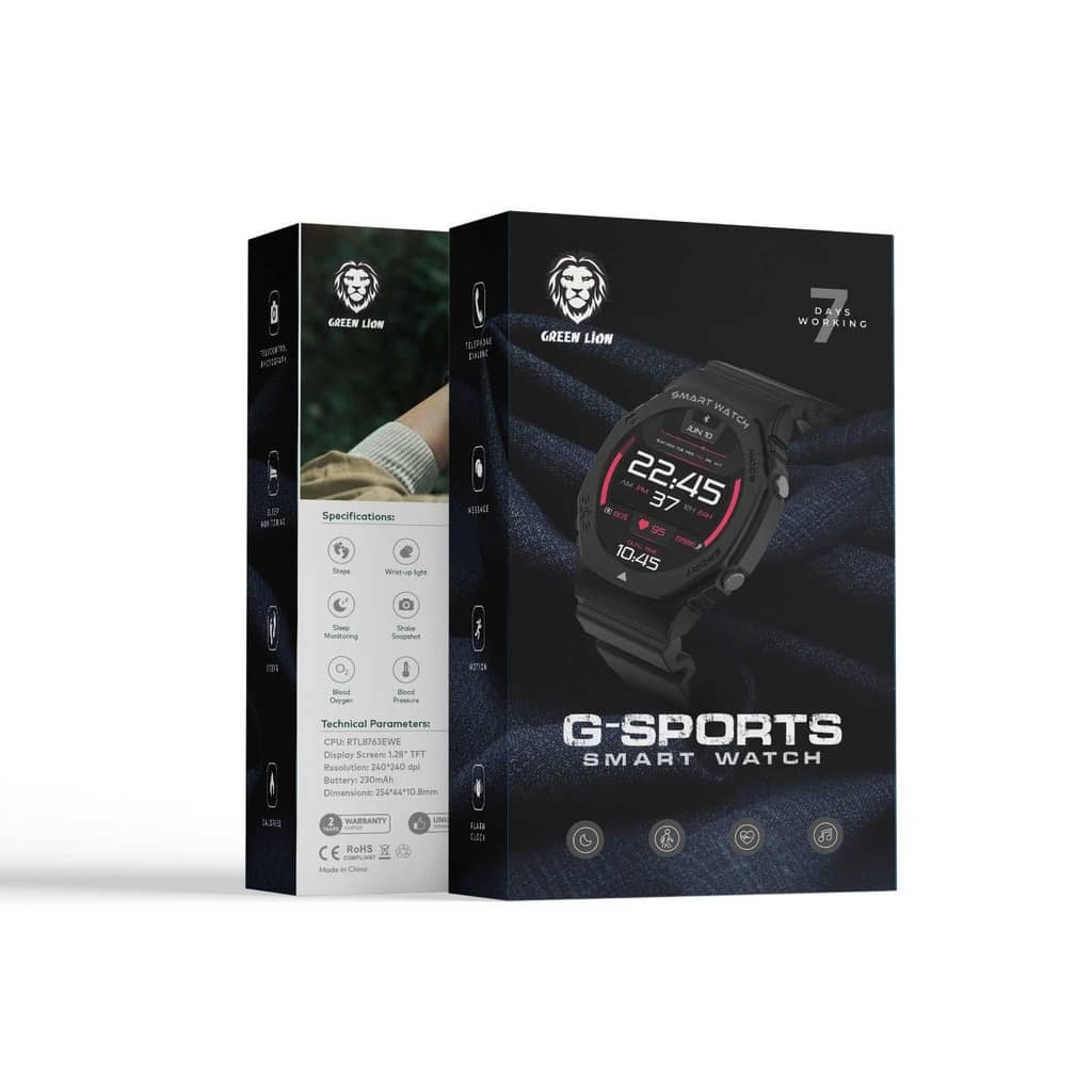 ساعت هوشمند گرین لاین مدل Green Lion G-Sport Smart Watch