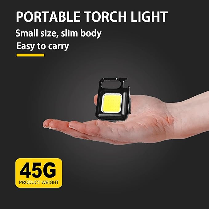 چراغ قوه مدل سرسوئیچی دار چند کاره Keychain Light