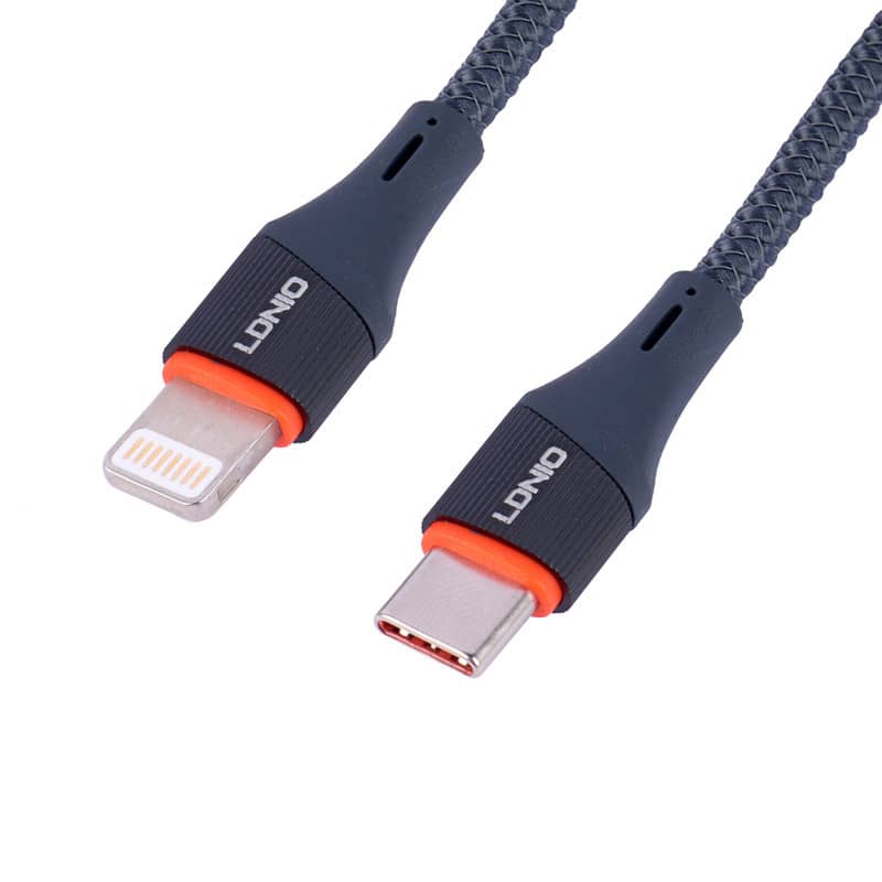 کابل لایتنینگ به تایپ سی 30 وات 1 متری الدینیو مدل Ldnio LC631i Type-C To Lightning 30W PD 1m FAST CHARGING CABLE