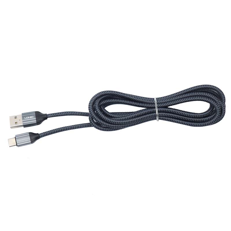 کابل شارژ USB به تایپ 2 متری الدینیو LDNIO LS432 2.4A 2m USB To Type-C cable