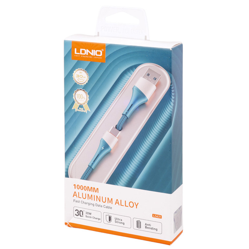 کابل تایپ سی 2 متری الدینیو فست شارژ مدل Ldnio LS632 30W 2m Type-C Cable