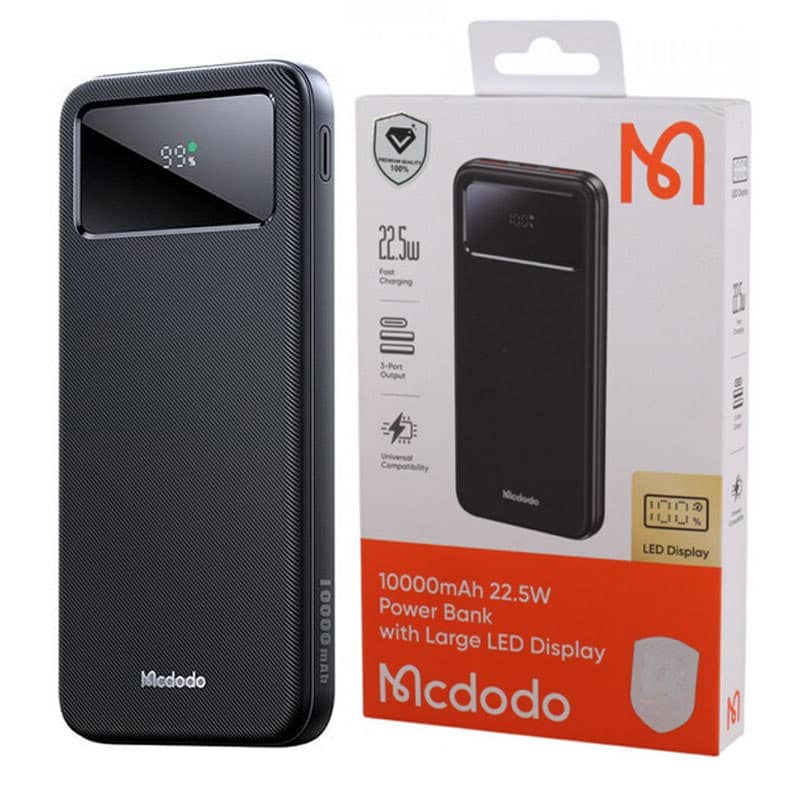 پاور بانک فست شارژ 10000 مک دودو 22.5 وات مدل Mcdodo MC-422 QC PD 22.5W 10000mAh Power Bank