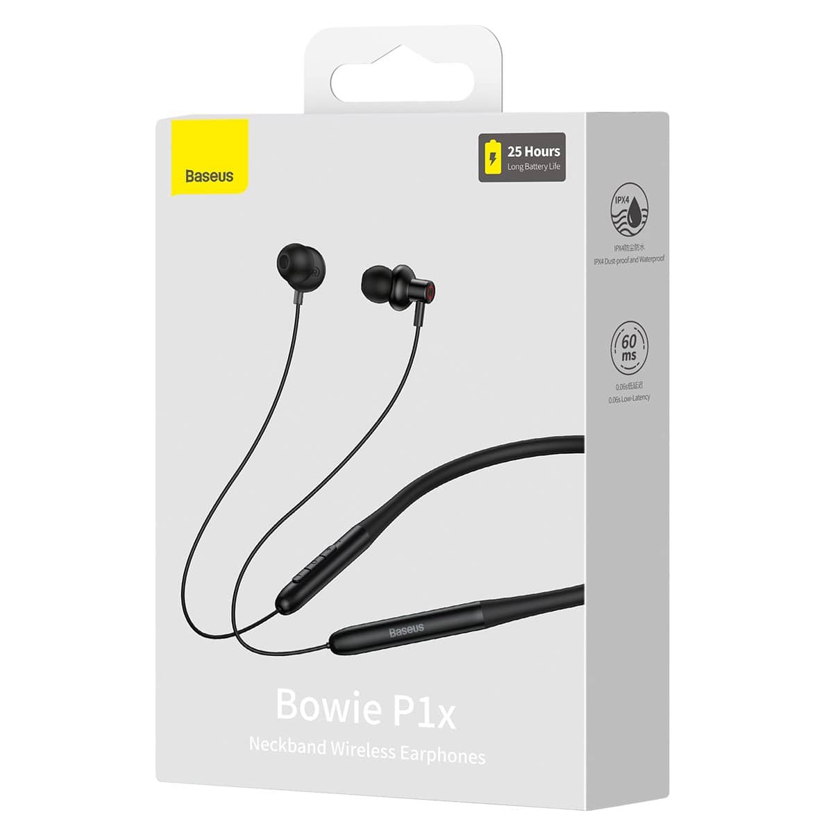 هندزفری گردنی بلوتوثی بیسوس مدل Baseus Bowie P1X Neckband Wireless Earphones NGPB010001